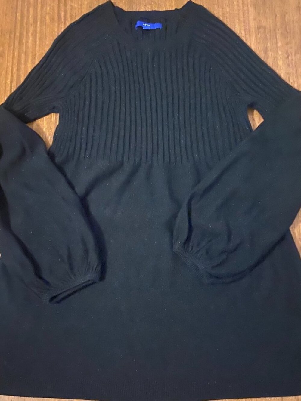 Apt 9 Women’s Sparkly Little Black Dress with Bell Sleeves – Great condition $12